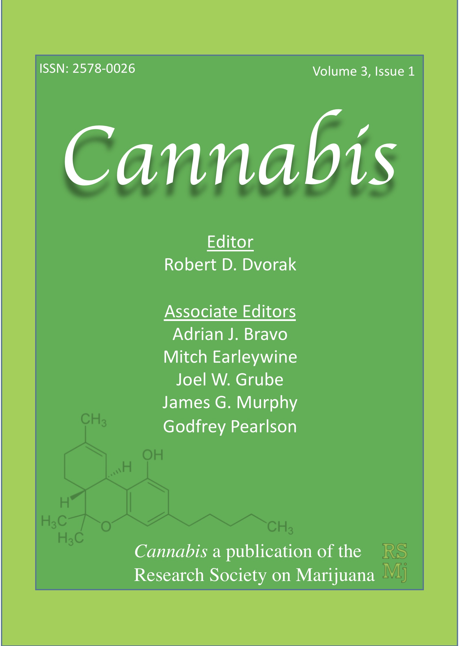 					View Vol. 3 No. 1 (2020): Cannabis
				