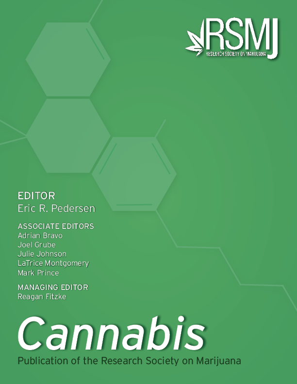 Cannabis - Publication of the Research Society on Marijuana