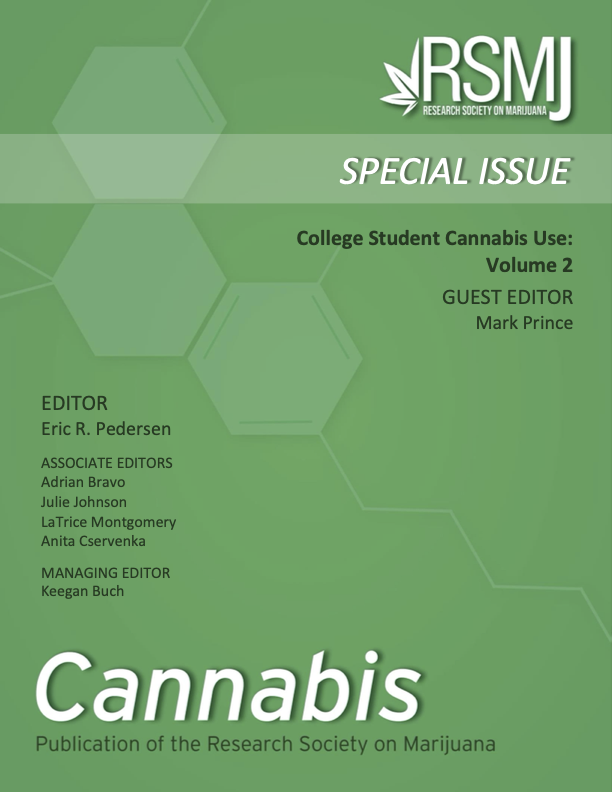 					View Vol. 6 No. 4 (2024): Special Issue: College Student Cannabis Use Vol. 2
				