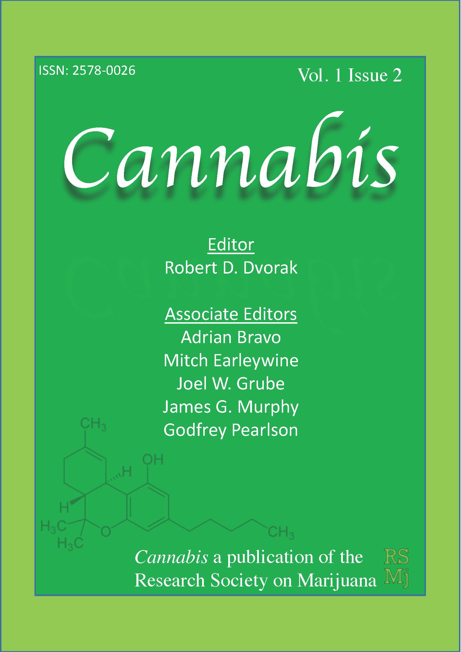 					View Vol. 1 No. 2 (2018): Cannabis
				